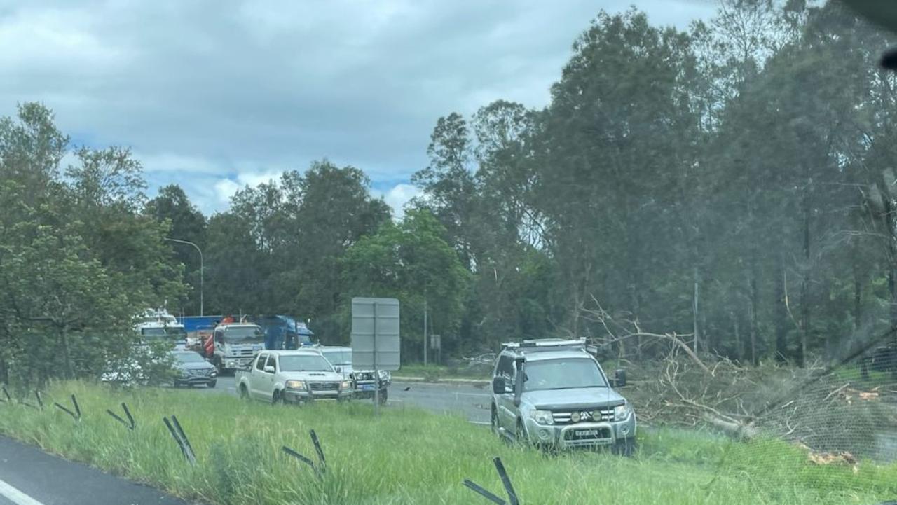 The crash has impacted all lanes. Picture: Jodie Callcott/Supplied