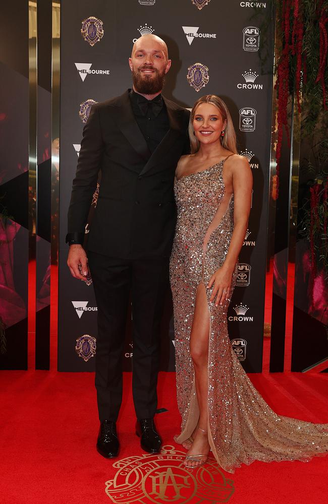 Max Gawn and wife Jessica. Picture: Michael Klein