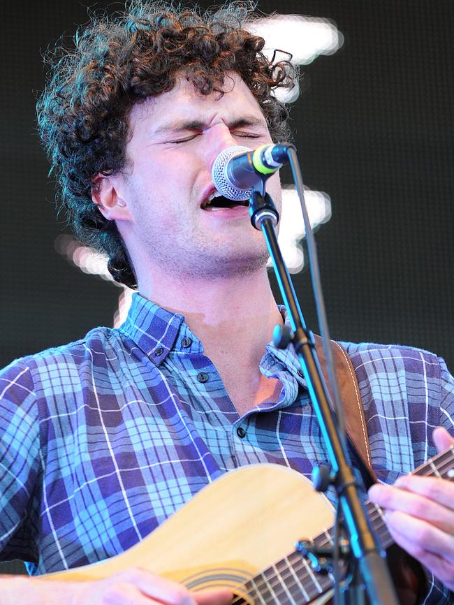 Hot on the charts ... Lead singer of Vance Joy (James Keogh). Picture: Shae Beplate