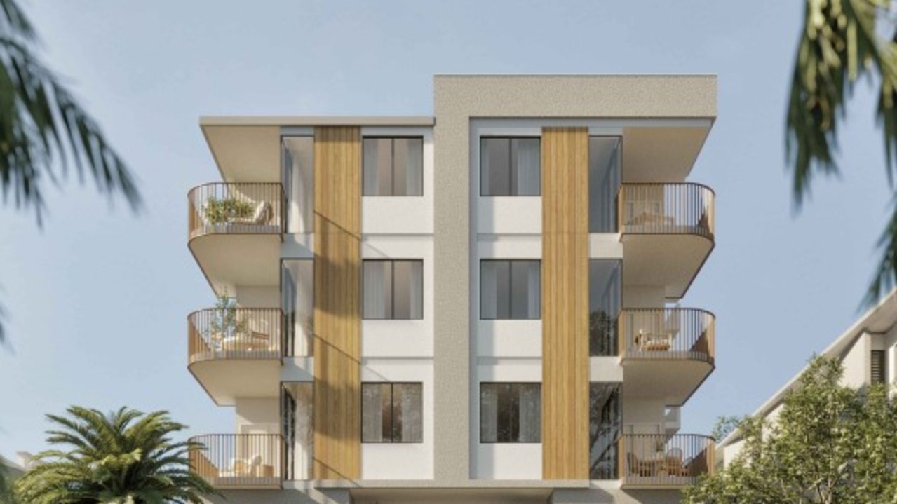 Artist impressions of the apartment complex proposed for 17 Saltair St, Kings Beach. Photo: Freespace Design