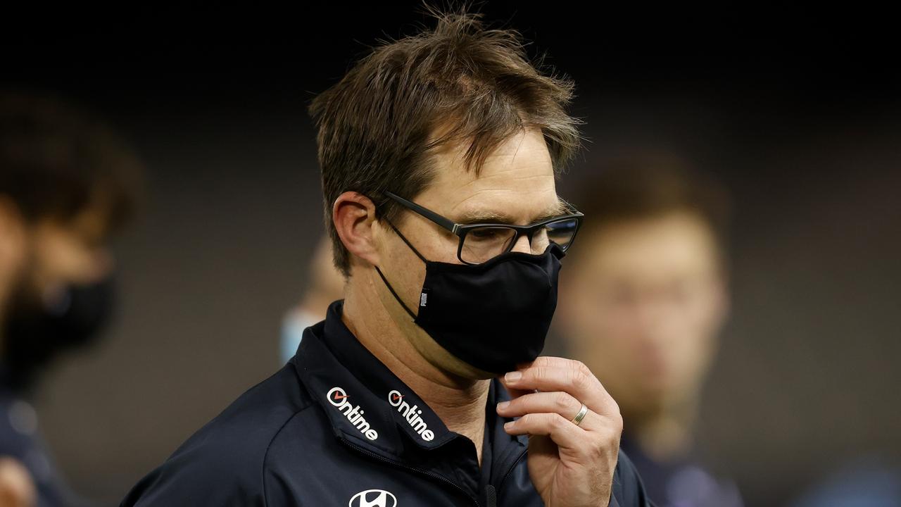 Carlton can’t make the same mistake twice on David Teague, says Jonathan Brown. Picture: Michael Willson/AFL Photos via Getty Images