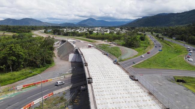 The bypass flyover on the McGregor Road roundabout was completed in late 2020. Picture: Brendan Radke