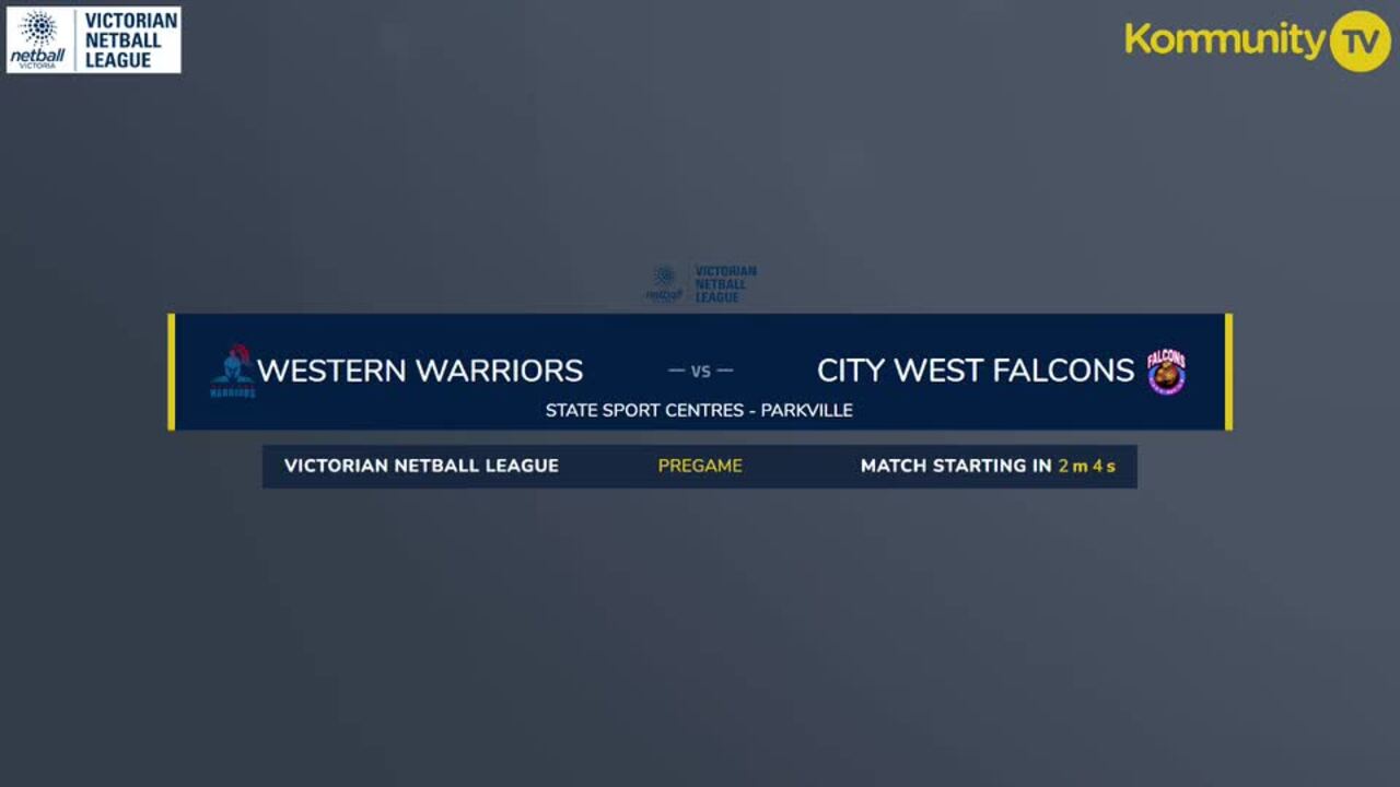 Replay: Western Warriors v City West Falcons (Championship) – 2025 Victorian Netball League Round 1