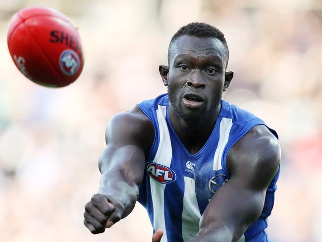 The AFLPA has briefed the media in the wake of North Melbourne star Majak Daw’s incident. Picture: Michael Klein