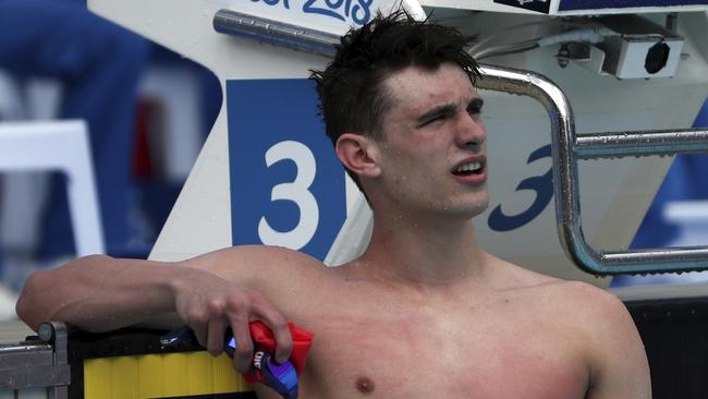 Ben Proud after he was disqualified from his 50m butterfly heat.