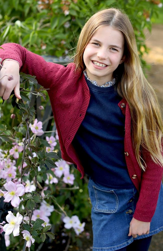 A new image of Princess Charlotte was released by the Prince and Princess of Wales to mark the young royal’s ninth birthday.