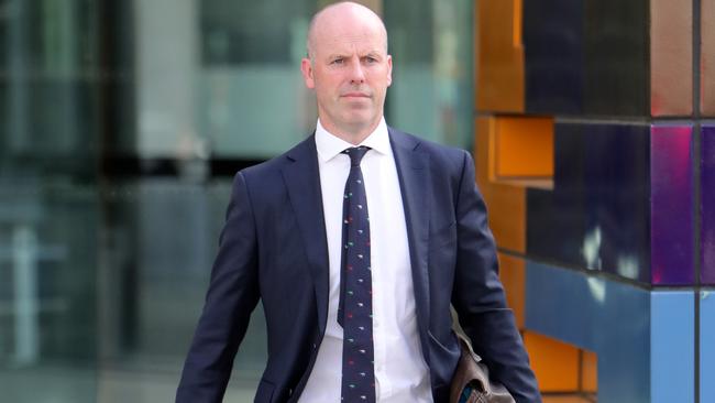 AMP head of investment platforms John Keating at the banking royal commission in Melbourne. Picture: Stuart McEvoy.