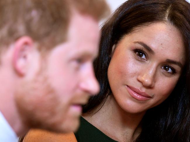 Britain's Prince Harry, Duke of Sussex, and Britain's Meghan, Duchess of Sussex attend the annual WellChild Awards in London on October 15, 2019. - WellChild is the national charity for seriously ill children and their families. The WellChild Awards celebrate the inspiring qualities of some of the country's seriously ill young people and the dedication of those who care for and support them. (Photo by TOBY MELVILLE / POOL / AFP)