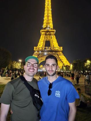 The newlyweds in Paris. Picture: Supplied