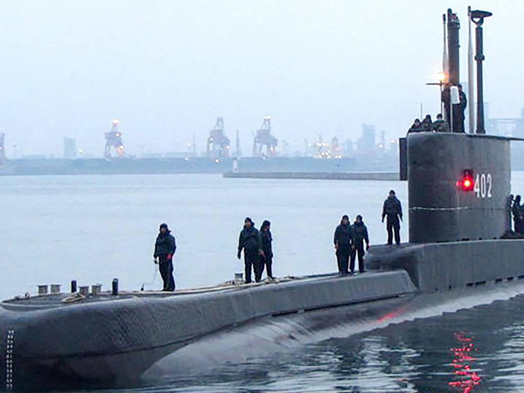 Australia and Singapore are assisting the efforts to find the sub after it failed to make contact as expected. Picture: Indonesia Military / AFP