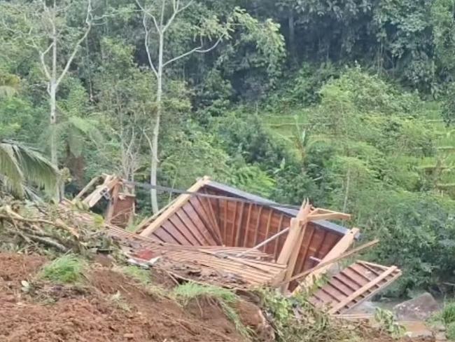 Two foreign tourists including an Australian woman have been killed on the Indonesian resort island of Bali after heavy raintriggered a landslide that swept away their villa. Picture: Instagram