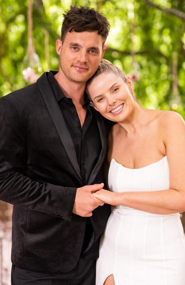 Jackson Lonie and Olivia Frazer on MAFS this year. Picture: Channel 9