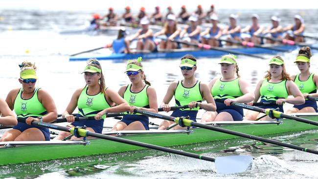 Action from the Head of the River in 2019. (AAP image, John Gass)