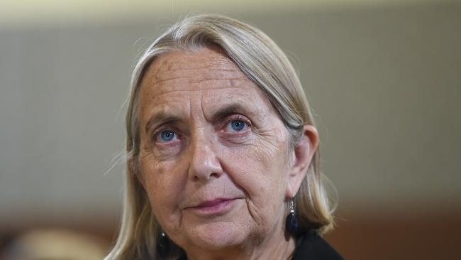 Australian Greens Senator Lee Rhiannon listens. Picture: AP