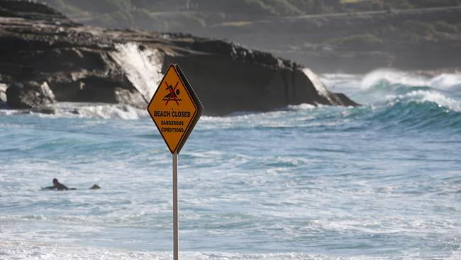 The swimmer went missing after getting caught in a rip at the popular Sydney beach. Picture: NCA NewsWire / Gaye Gerard