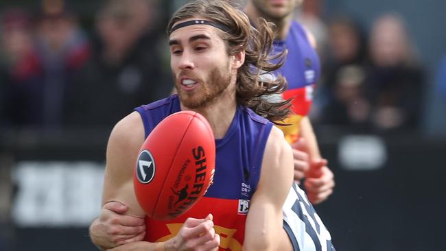 Julian Turner in action for Fitzroy. Picture: David Crosling