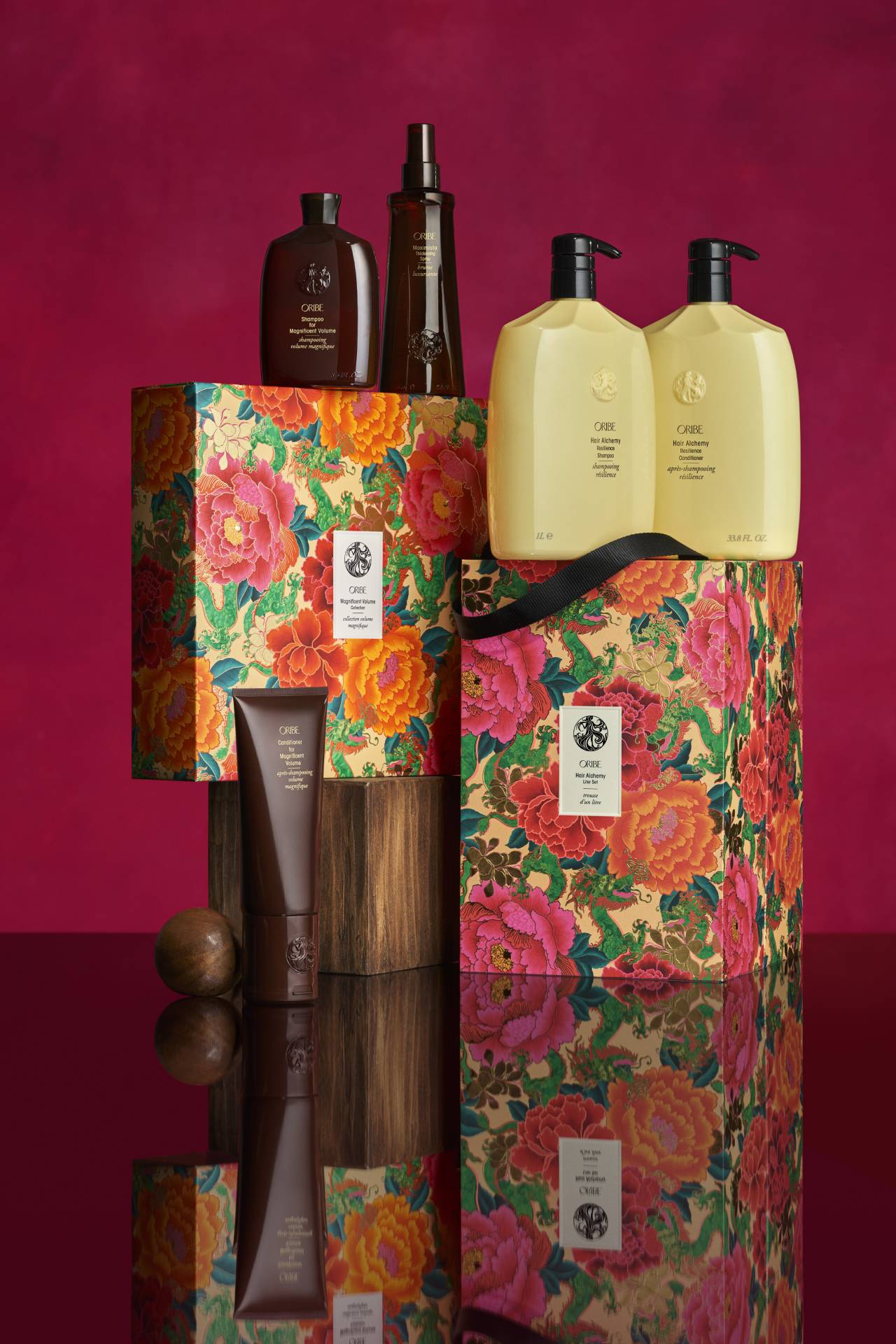 <h3><a href="https://roguebeauty.com.au/collections/oribe" target="_blank" rel="nofollow noopener">Oribe</a></h3><p>The luxury haircare brand Oribe was founded by iconic Cuban hairdresser Oribe Canales, who was known for his prolific work with supermodels in the &rsquo;90s and 2000s. To celebrate Lunar New Year, Oribe has partnered with Australian-Chinese artist Chris Chun to create limited-edition gift packaging of its Hair Alchemy set, and Magnificent Volume set&mdash;a perfect Lunar New Year gift for the beauty and haircare aficionados in your life.&nbsp;</p><p>Click here to shop the <a href="https://roguebeauty.com.au/products/lny-hair-alchemy-litre-set" target="_blank" rel="nofollow noopener">Oribe Lunar New Year</a> range.&nbsp;</p>