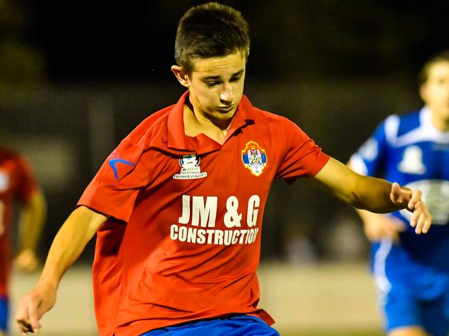 Luke Ivanovic, 16, made his first-grade debut with Bonnyrigg White Eagles in the Playstation 4 NPL Men's competition.