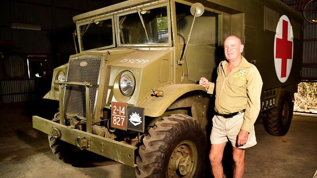 100 Clubs in 100 Days; Military and Historic Vehicle Club Townsville INC. President Col Feather