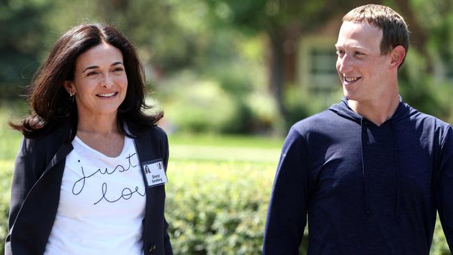 Ms Sandberg spoke fondly of her time at Facebook. Picture: Getty/AFP