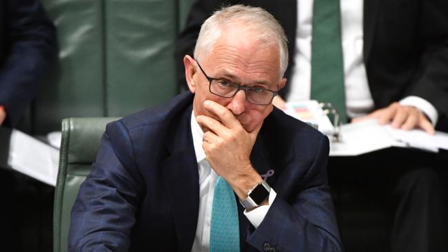 Prime Minister Malcolm Turnbull during Question Time in the House of Representatives last month.