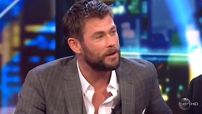 Chris Hemsworth annoyed when host gives away movie twist