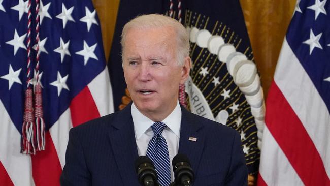 US President Joe Biden in Washington on Thursday (AEDT). Picture: AFP