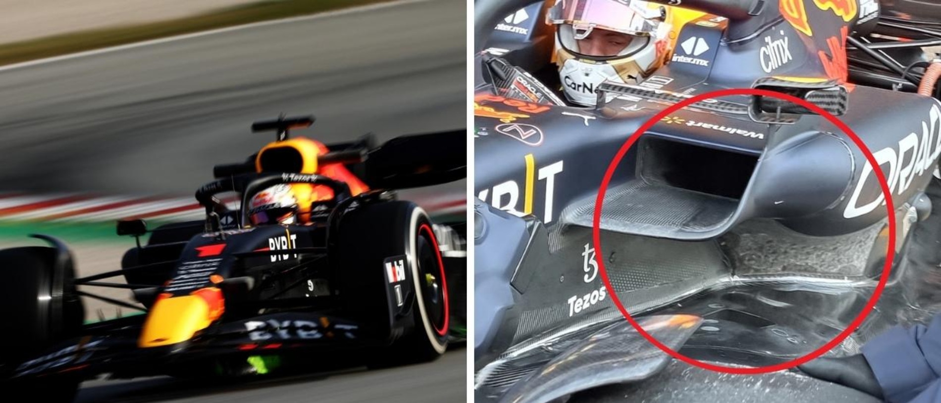 F1 22 Testing Red Bull Side Pod Revealed Max Verstappen Car News