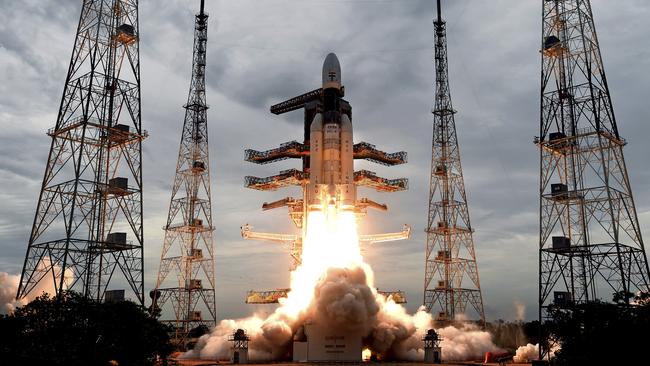 This Chandrayaan takes off from Sriharikota, India, on Monday. Picture: AP