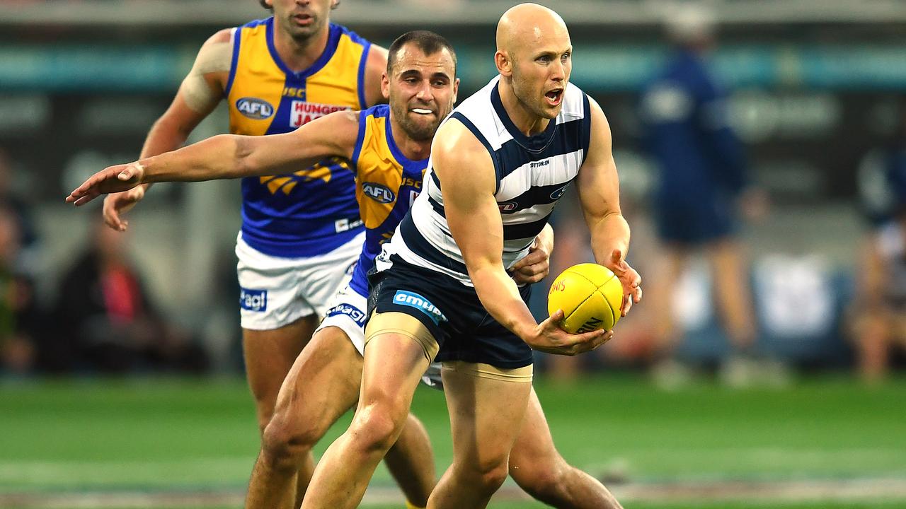 Gary Ablett was up to his old tricks against the Eagles. Picture: AAP Images 