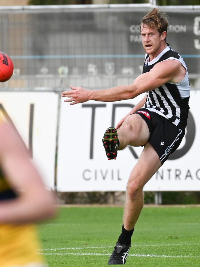 Tom Jonas playing in the SANFL. Picture: Naomi Jellicoe