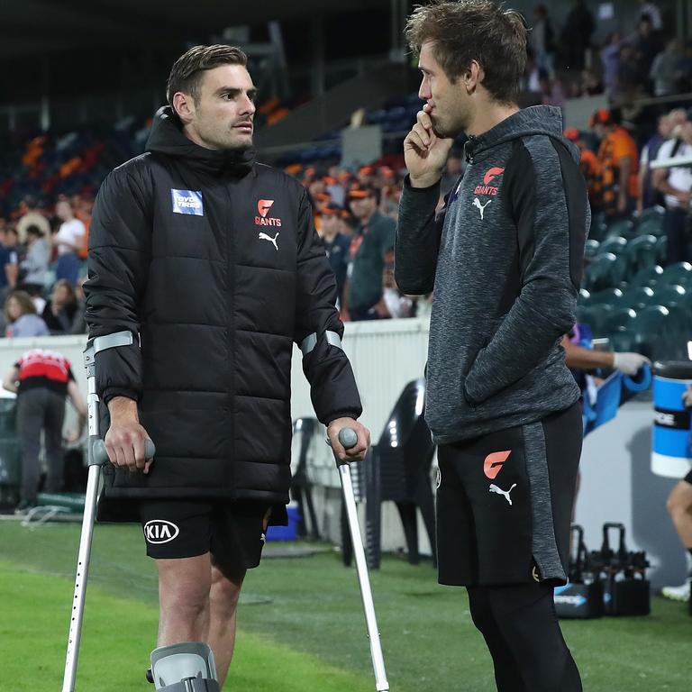 Stephen Coniglio and Matt de Boer won’t be sighted until the second half of the season. Picture: Getty Images