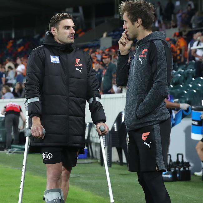 Stephen Coniglio and Matt de Boer won’t be sighted until the second half of the season. Picture: Getty Images