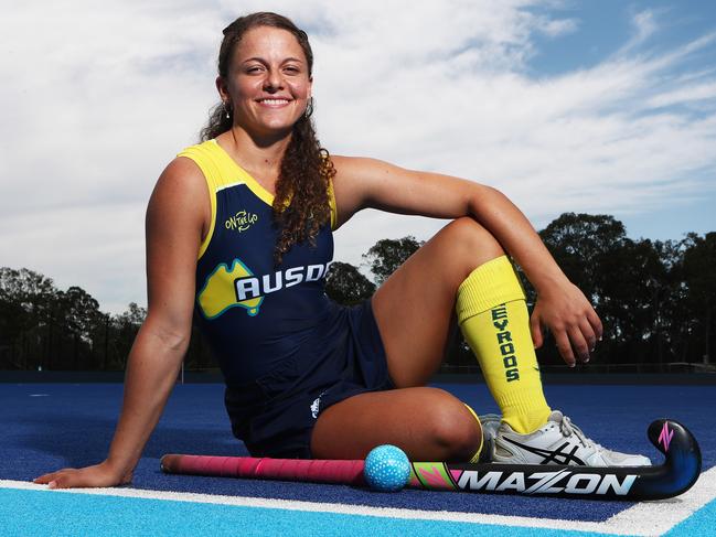 Olympian Rosie Malone at the Gold Coast Hockey CentrePhotograph : Jason O'Brien