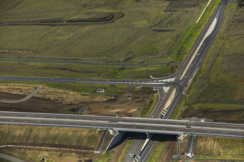 Photos of the TSRC progress. Gowrie Juction Rd bridge as at November 2018. Picture: Above Photography PTY LTD