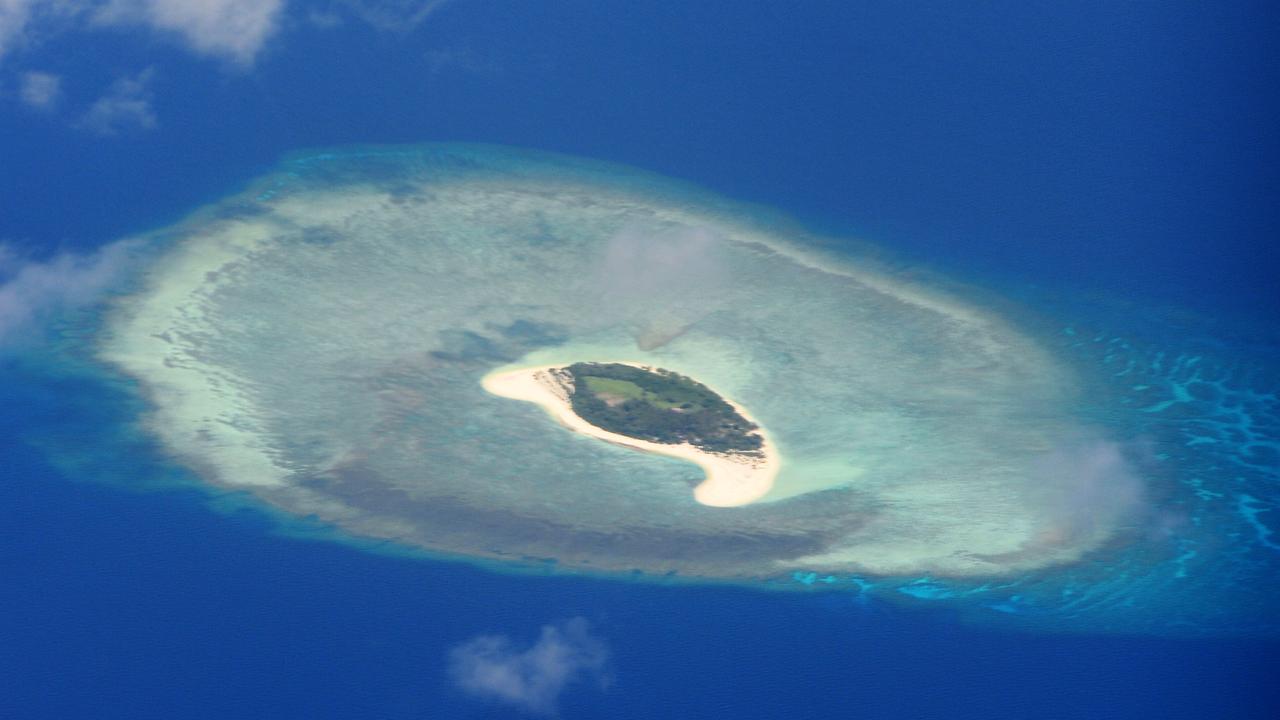 The disputed Spratly Islands in the South China Sea. Picture: TED ALJIBE / AFP.