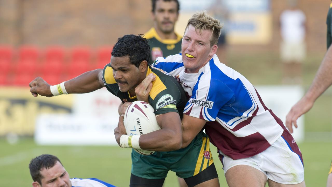 Michael Purcell, Wattles. TRL Grand Final, Wattles vs Dalby Diehards. Sunday, Sep 27, 2015. Photo Nev Madsen / The Chronicle