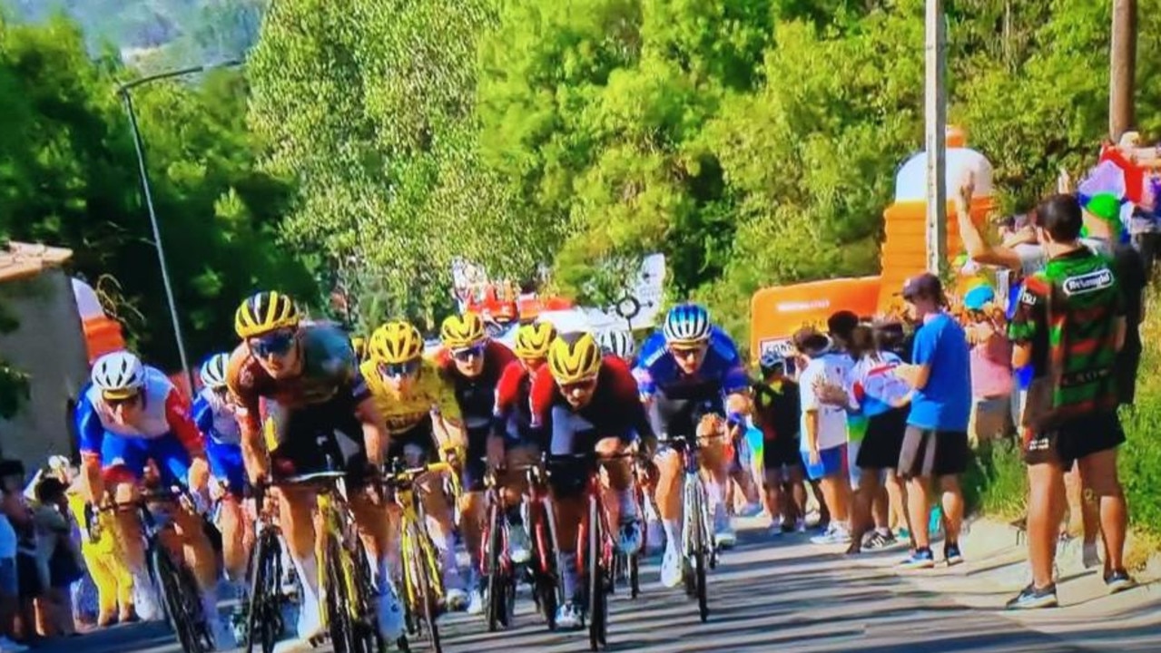 This Random Souths Guy got himself in pole position during a leg of the Tour de France. Picture: supplied