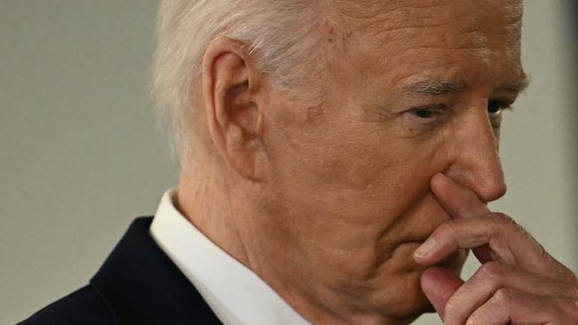 US President Joe Biden during a visit of the DC Emergency Operations Center in Washington, DC, July 2, 2024. (Photo by Jim WATSON / AFP)