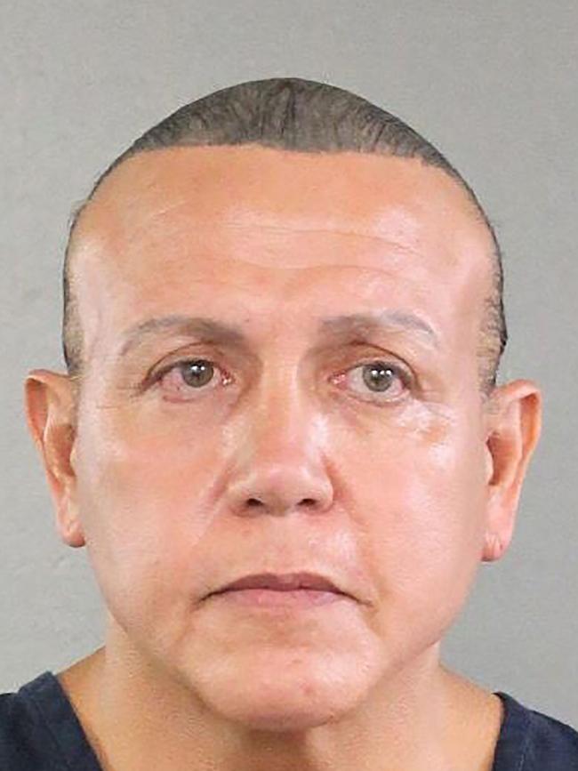 Cesar Sayoc’s booking shot. Picture: AFP