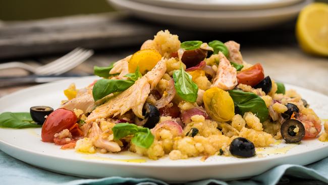 Smoked trout and hand-made cous cous.