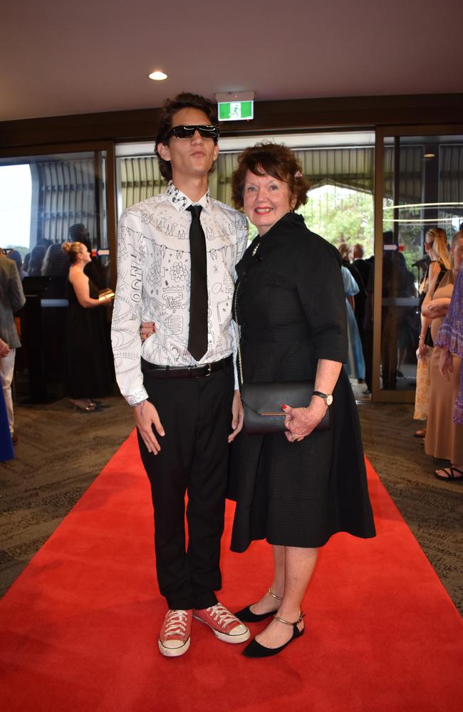 Diego Ibarra and family at the Suncoast Christian College formal 2024.