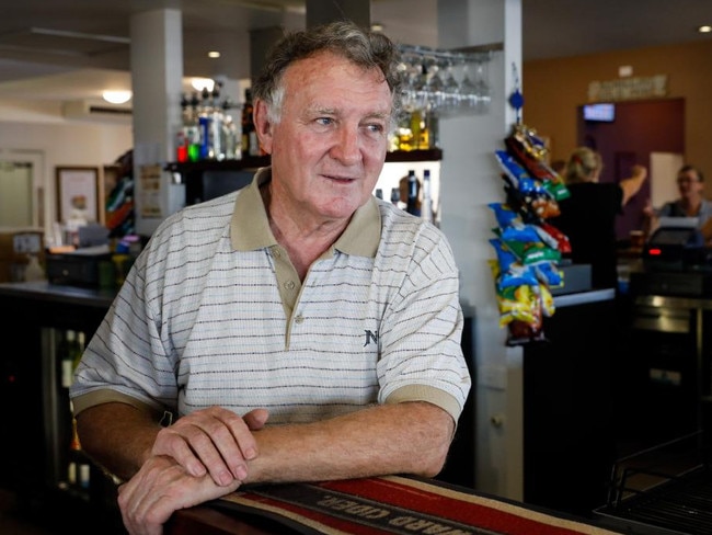 Larrikin Hotel owner Bruce Hedditch at the Bowen pub.