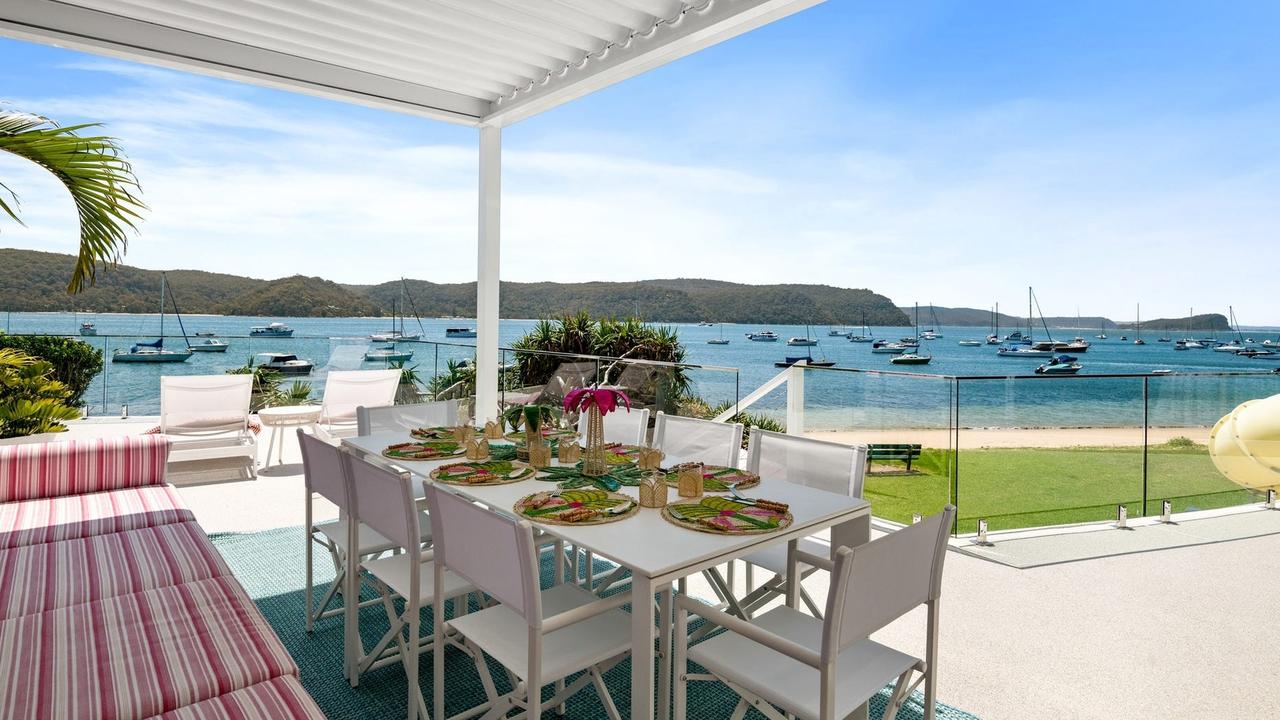 The home was designed to maximise its views over Pittwater.