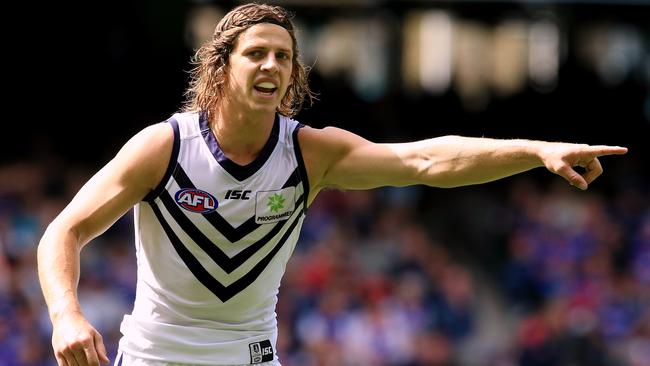 Nat Fyfe will come out of contract at the end of next season. Picture: Wayne Ludbey