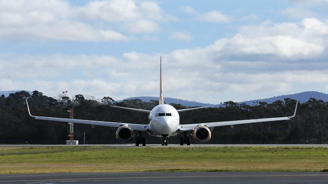 A plane at Gold Coast Airport. Picture: MATHEW FARRELL