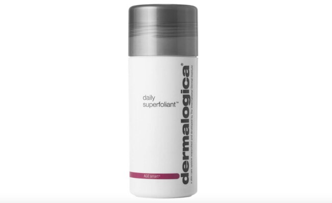 Dermalogica daily superfoliant contains AHAs and enzymes.