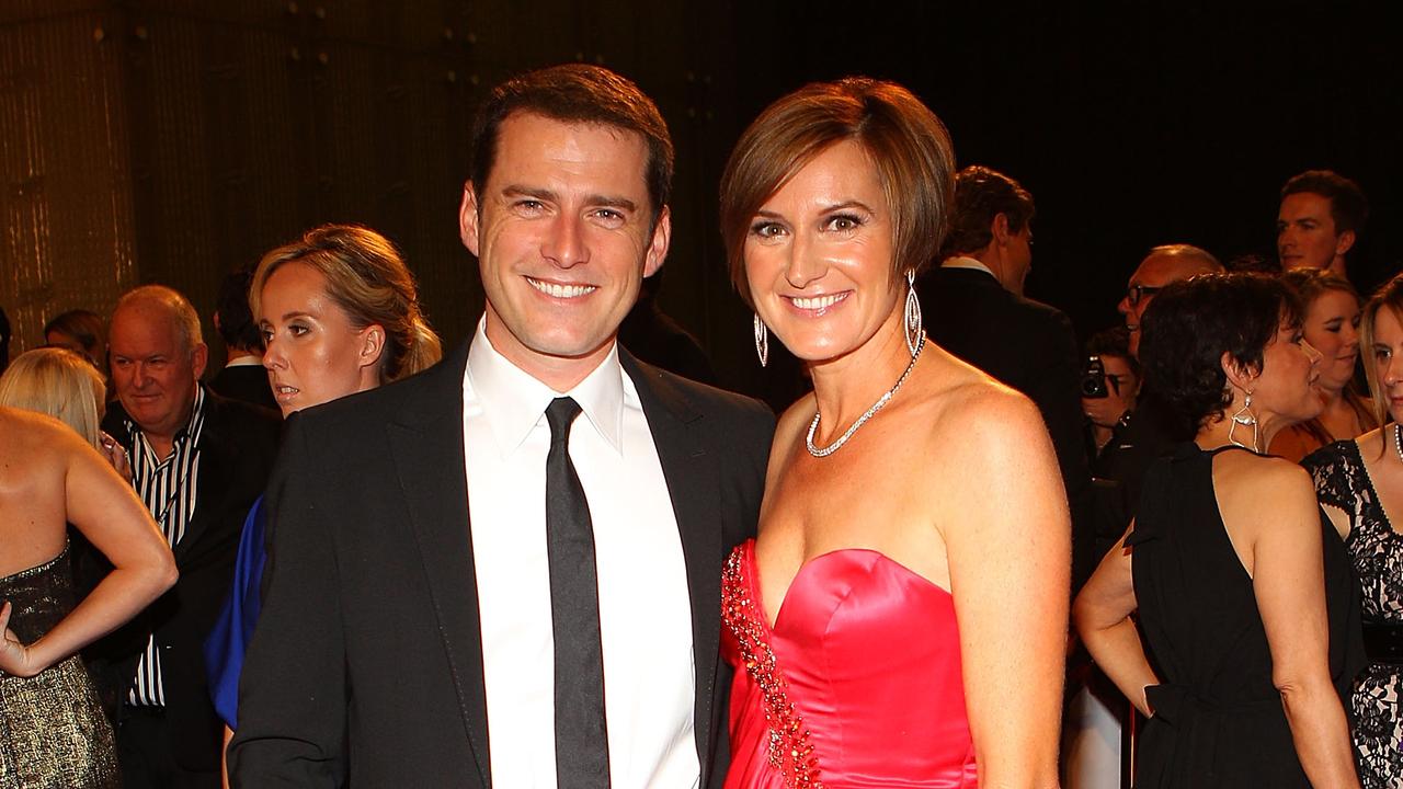 Stefanovic and Thorburn at the 2011 Logies. Picture: Scott Barbour/Getty Images