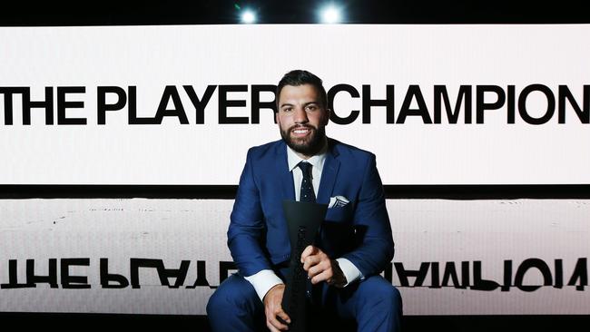 James Tedesco was awarded the RLPA Players Champion Award. Picture: Toby Zerna