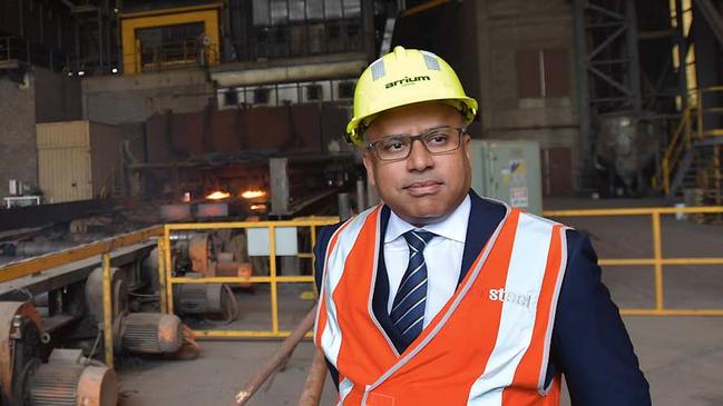 InfraBuild executive chairman Sanjeev Gupta, whose company GFG Alliance also owns the Whyalla steelworks.